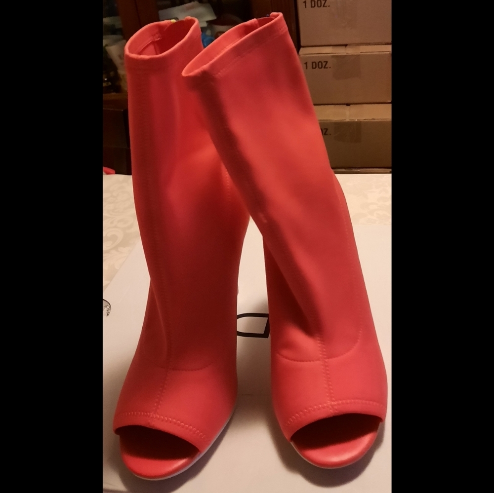 New! Aldo - Multicolor Open Toe Bootie - Picture 4 of 4